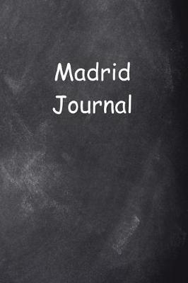 Cover of Madrid Journal Chalkboard Design