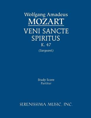 Book cover for Veni Sancte Spiritus, K. 47 - Study Score