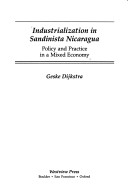 Book cover for Industrialization In Sandinista Nicaragua