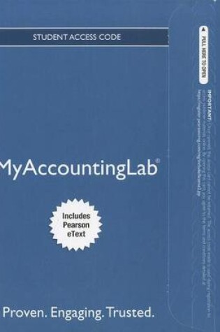 Cover of NEW MyAccountingLab with Pearson eText -- Access Card -- for Prentice Hall's Federal Taxation 2012 Corporations, Partnerships, Estates & Trusts