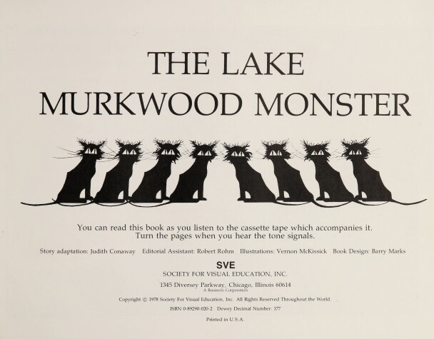 Book cover for The Lake Murkwood Monster