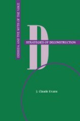 Cover of Strategies of Deconstruction