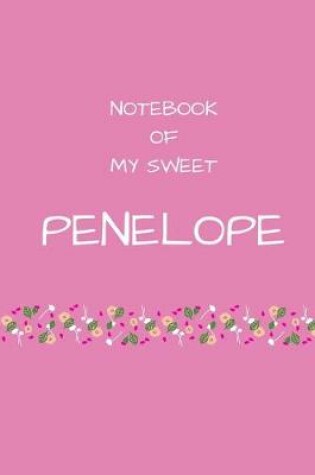 Cover of Notebook of my sweet Penelope