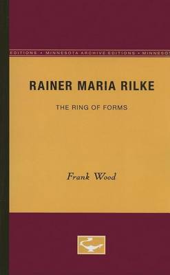 Book cover for Rainer Maria Rilke: The Ring of Forms