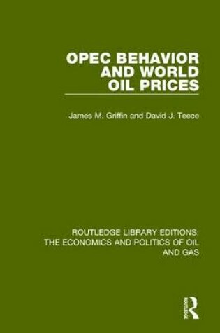 Cover of OPEC Behaviour and World Oil Prices