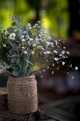 Book cover for Rustic Vase of Wildflowers Journal