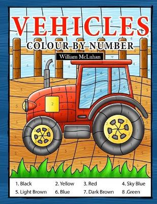 Book cover for Vehicles Colour By Number