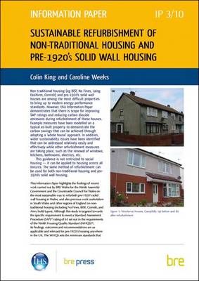Book cover for Sustainable Refurbishment of Non-traditional Housing and Pre-1920's Solid Wall Housing