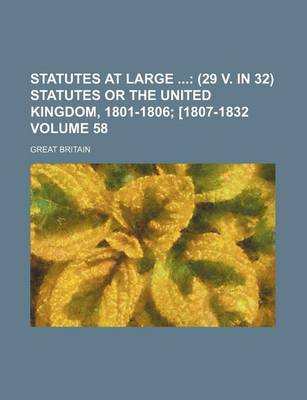 Book cover for Statutes at Large Volume 58