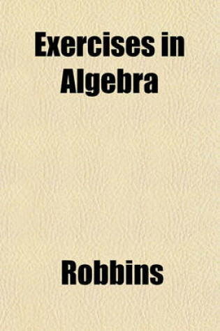 Cover of Exercises in Algebra