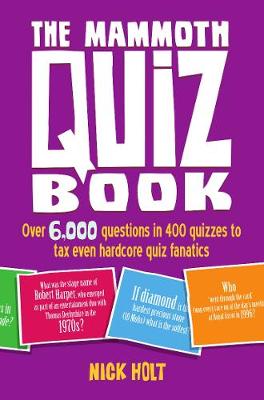 Book cover for The Mammoth Quiz Book