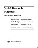 Book cover for Social Research Methods