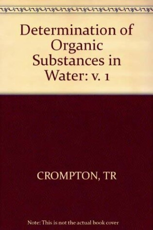 Cover of Determination of Organic Substances in Water