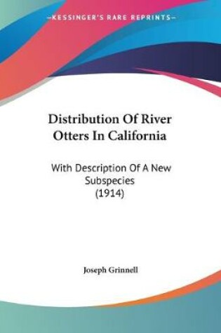 Cover of Distribution Of River Otters In California