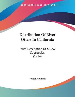 Book cover for Distribution Of River Otters In California