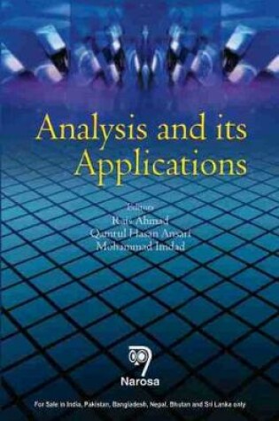 Cover of Analysis and its Applications