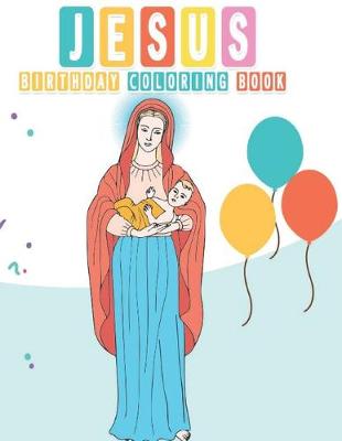 Book cover for Jesus Birthday coloring book