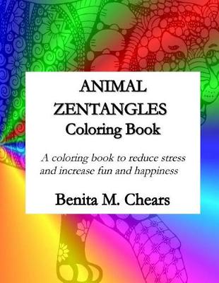 Book cover for Animal Zentangles Coloring Book