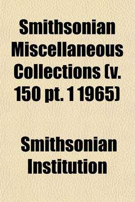 Book cover for Smithsonian Miscellaneous Collections Volume 52, PT. 3