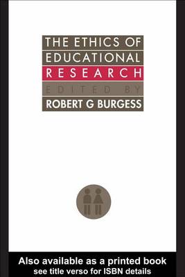 Cover of The Ethics of Educational Research