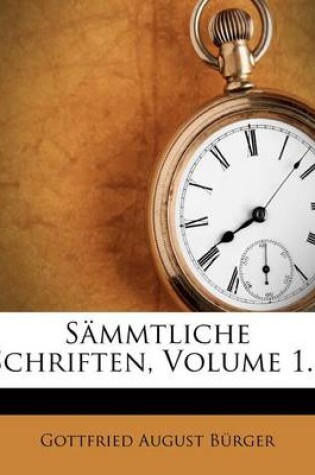 Cover of S Mmtliche Schriften, Volume 1...