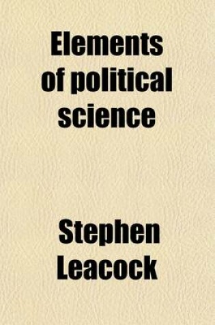 Cover of Elements of Political Science
