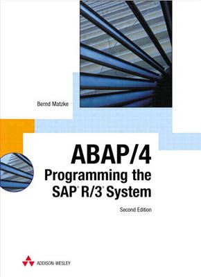 Book cover for ABAP/4: Programming the SAP R/3 System