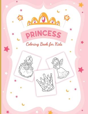 Book cover for Princess Coloring Book For Girls