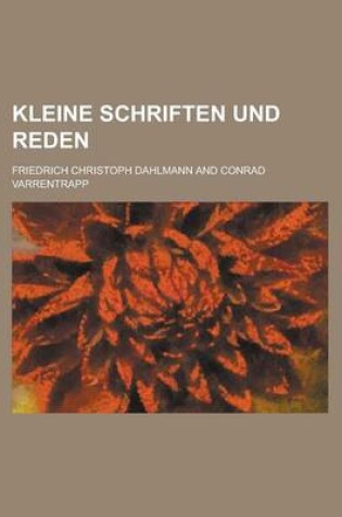 Cover of Kleine Schriften Und Reden