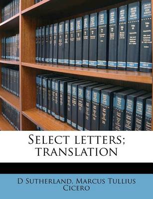 Book cover for Select Letters; Translation