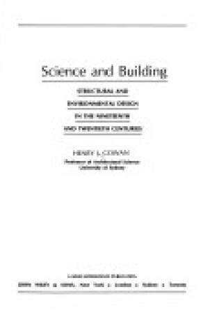 Cover of Science and Building