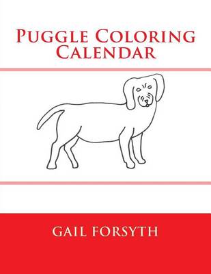 Book cover for Puggle Coloring Calendar