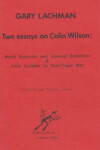 Book cover for Two Essays on Colin Wilson