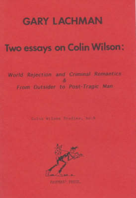 Cover of Two Essays on Colin Wilson