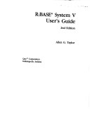 Book cover for R-Base 5000 User's Guide