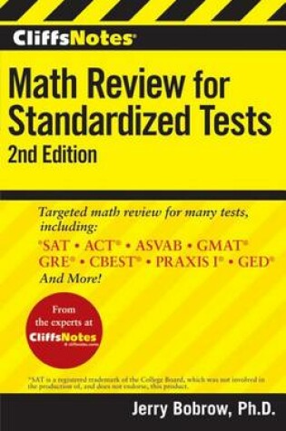 Cover of Cliffsnotes Math Review for Standardized Tests, 2nd Edition