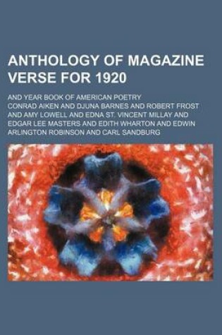 Cover of Anthology of Magazine Verse for 1920; And Year Book of American Poetry