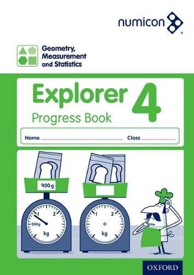 Book cover for Geometry, Measurement and Statistics 4 Explorer Progress Book