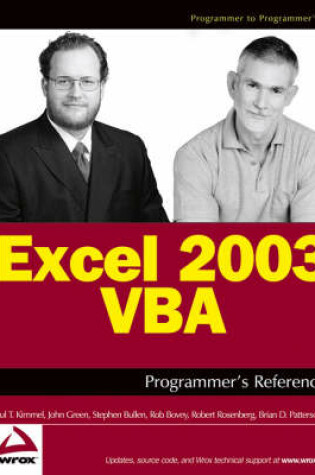 Cover of Excel 2003 VBA Programmer's Reference