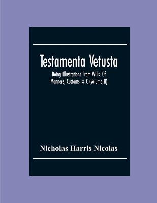 Book cover for Testamenta Vetusta