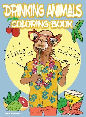 Cover of Drinking Animals Coloring Book