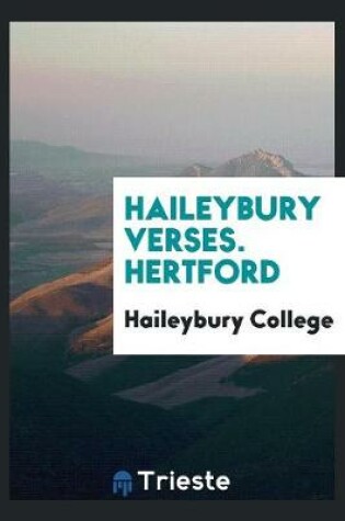 Cover of Haileybury Verses