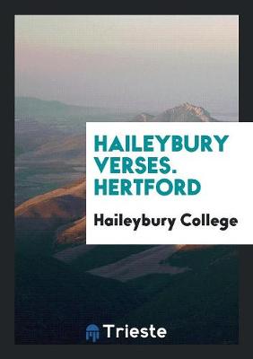 Book cover for Haileybury Verses