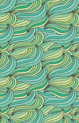 Cover of Journal Notebook Abstract Waves Greens