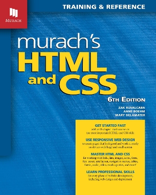 Book cover for Murach’s HTML and CSS (6th Edition)