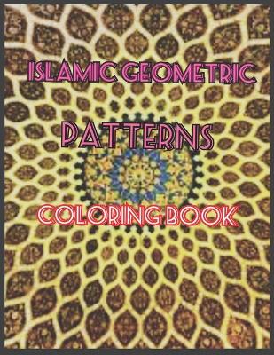 Book cover for islamic geometric patterns coloring book