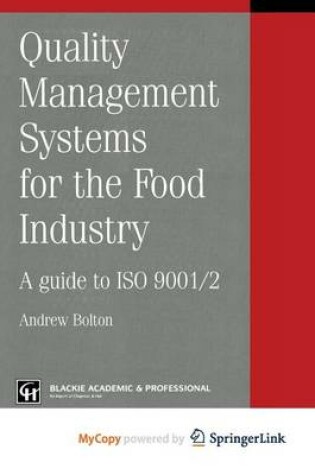 Cover of Quality Management Systems for the Food Industry