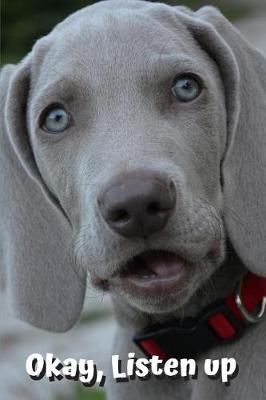 Book cover for Weimaraner Dog Lovers Blank Lined Journal Notebook