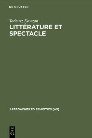 Cover of Litterature Et Spectacle