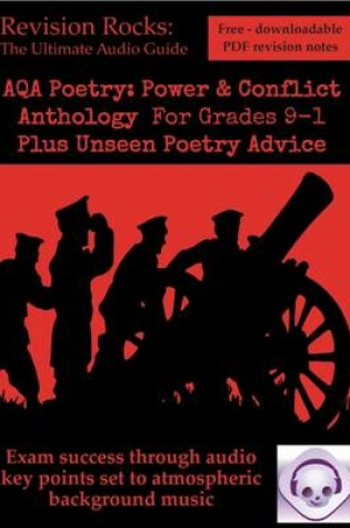 Cover of New GCSE English Literature AQA Poetry Guide: Power & Conflict Anthology for Grades 9-1. Plus Unseen Poetry Advice